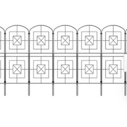 Extra Tall Decorative Garden Fence Panel 15 Pack Elegant Garden Border 15'(L)x 37.8"(H) Durable Outdoor Privacy Screen Fencing Easy to Install Weather