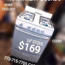 Small 24" stove fridge refrigerator