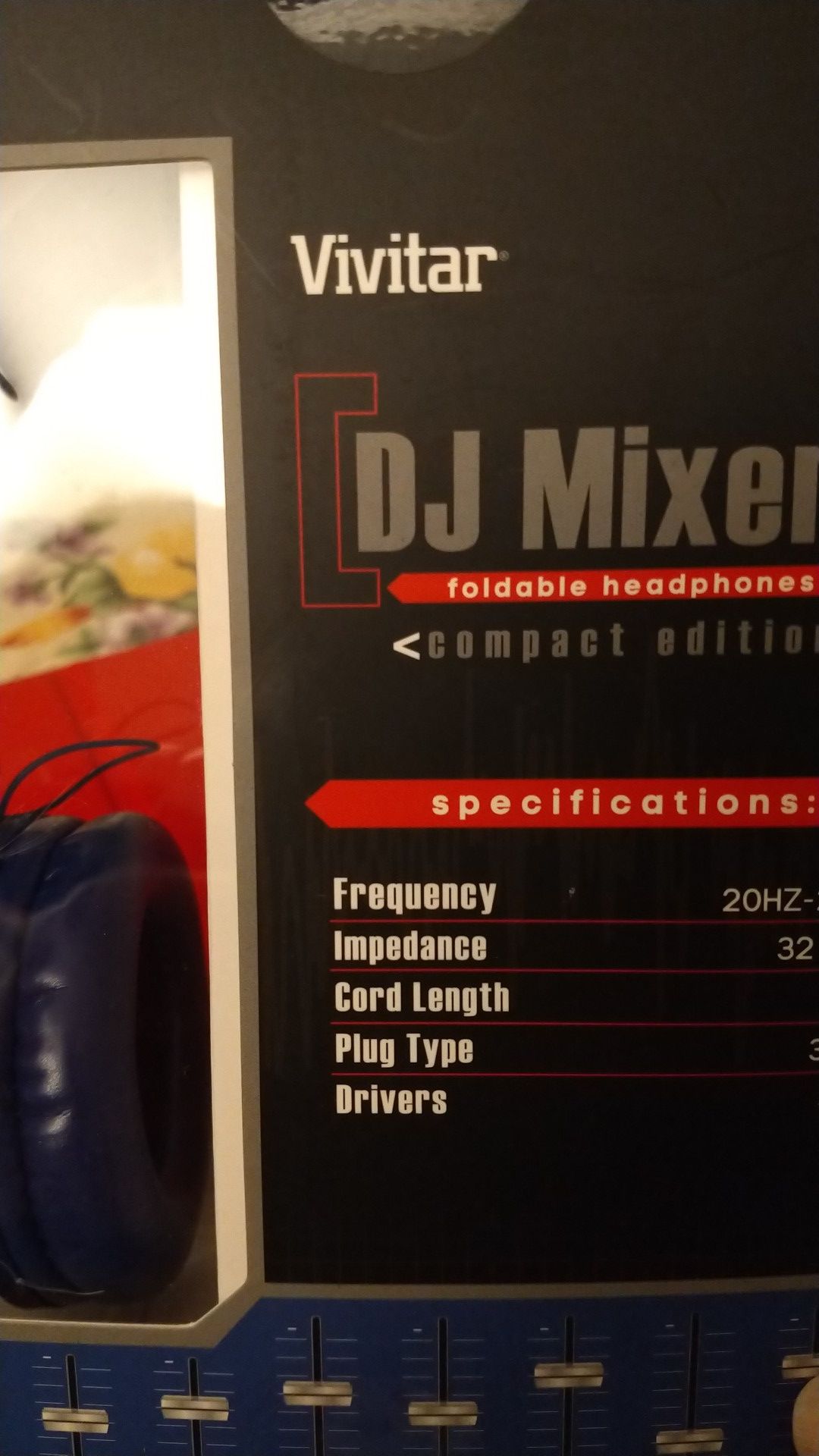 Vivitar DJ mixers foldable headphones