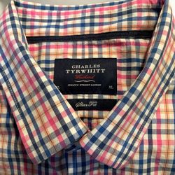 Charles Tyrwhitt Weekend Plaid Long Sleeve Shirt XL