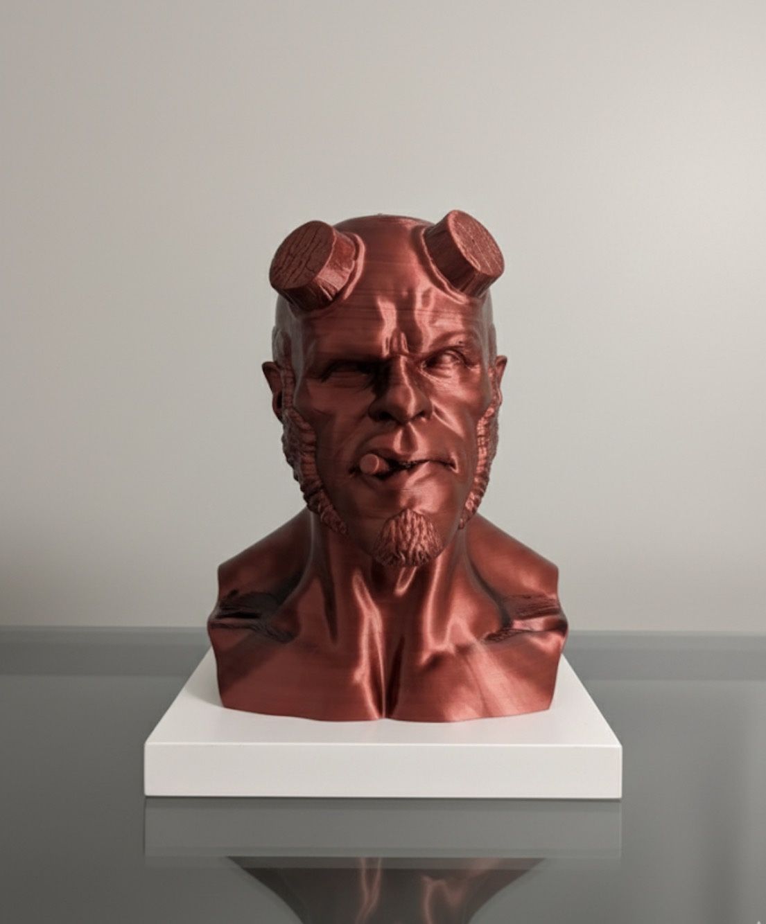 Hellboy Bust – Metallic Red Edition