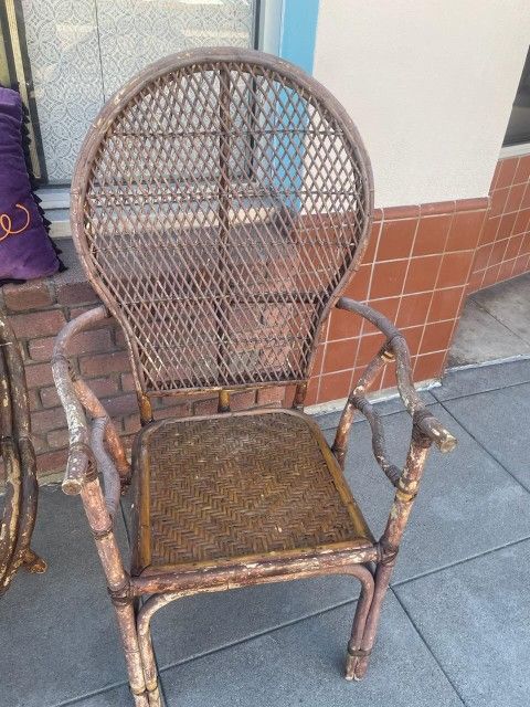 Vintage Rattan Wicker Chair 