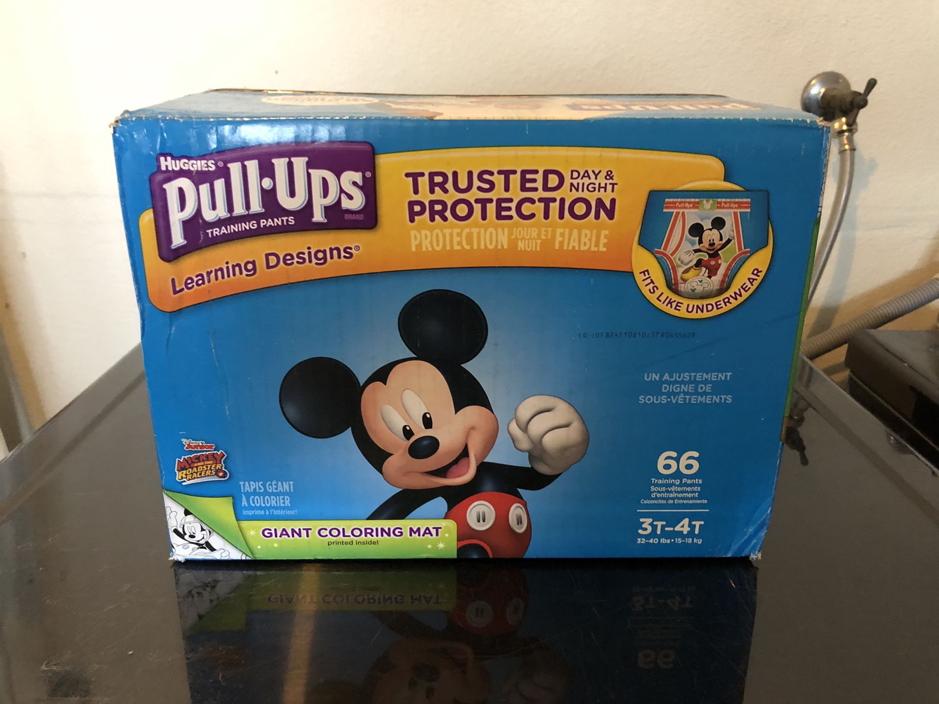 Pampers Pull UPS Diapers 3t-4t Mickey Mouse Toddler Boy