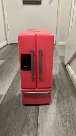 Pink Toy Refrigerator French Door Style