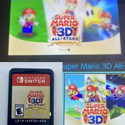 Super Mario 3D All-Stars - Nintendo Switch CART ONLY Rare 64 Sunshine Galaxy
