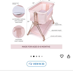 Pink bassinet