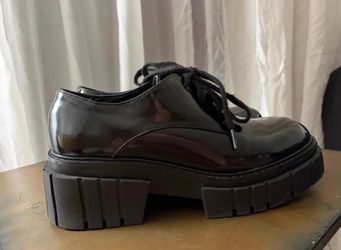 Steve Madden Leather Platform Oxford Shoes