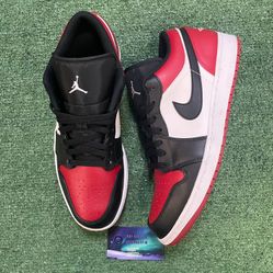 Air Jordan 1 Low bred toe size 12men/13.5women
