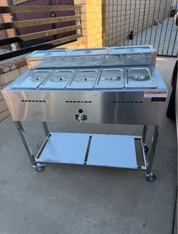 Steam table, calentador de comida
