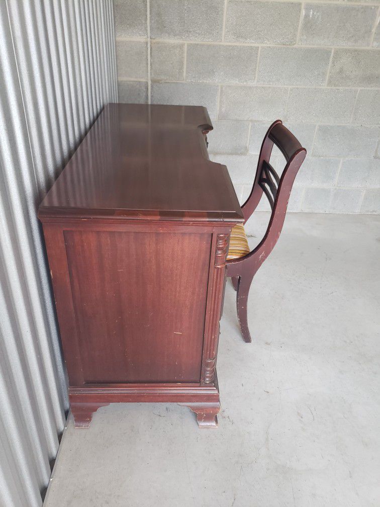 19th Century Vintage Writing Desk w/matching Chair