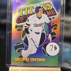 2024 Topps Titans of the Game Shohei Ohtani TOG-1 Dodgers Baseball Insert