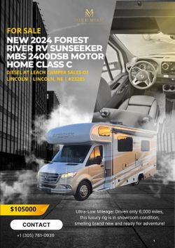 2024 forest river Sunseeker mb  sprinter