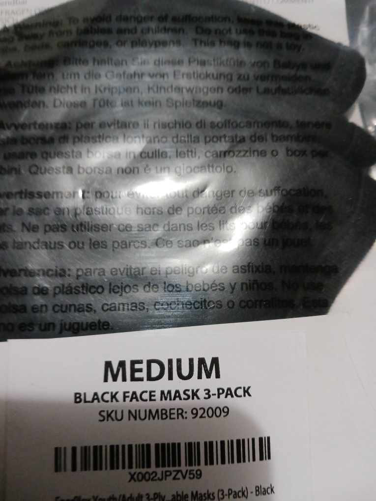 Enerplex Reusable Face Mask 3 Pack