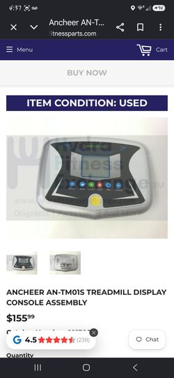 Ancheer AN-TM01S Treadmill Display Console Assembly