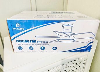 Dannilong 40-inch Modern Ceiling Fan with Light.