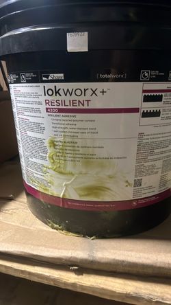 lok Worcester resilient adhesive 4 gallons