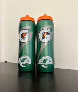 New Gatorade 32oz. Squeeze Water Bottle Los Angeles Rams NFL Logo