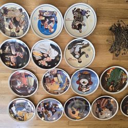 15 NORMAN ROCKWELL LIMITED EDITION PLATES