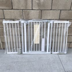 NEW Extra Wide 54.3”- 57” Baby Gate for Doorways Pressure Mount Stair Safety Gates w/Auto-Close **3 available, $40 ea FIRM**