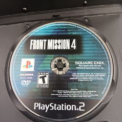 Ps2 Front Mission 4 Loose- Printed Cover