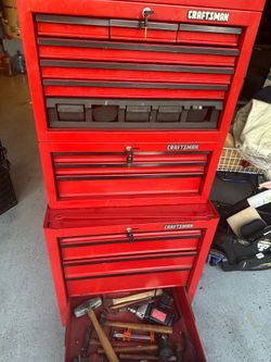 Craftsman Cherry Red 3 Tier Toolbox Heavy Duty  with huge selection of Craftsman & other brands  Tools