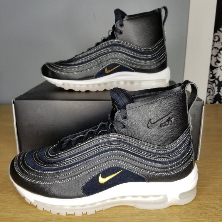 Nike Air Max 97 Mid RT Mens Size 8 Riccardo Tisci Black/Metallic Gold913314-001