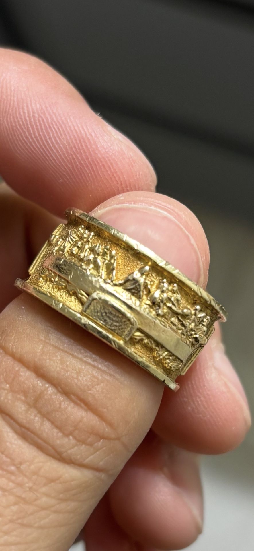 10k Custom Last Supper Size 10 Ring