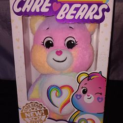 Great Gift - New Care Bears Togetherness Bear 14" Rainbow Heart 2022 Version