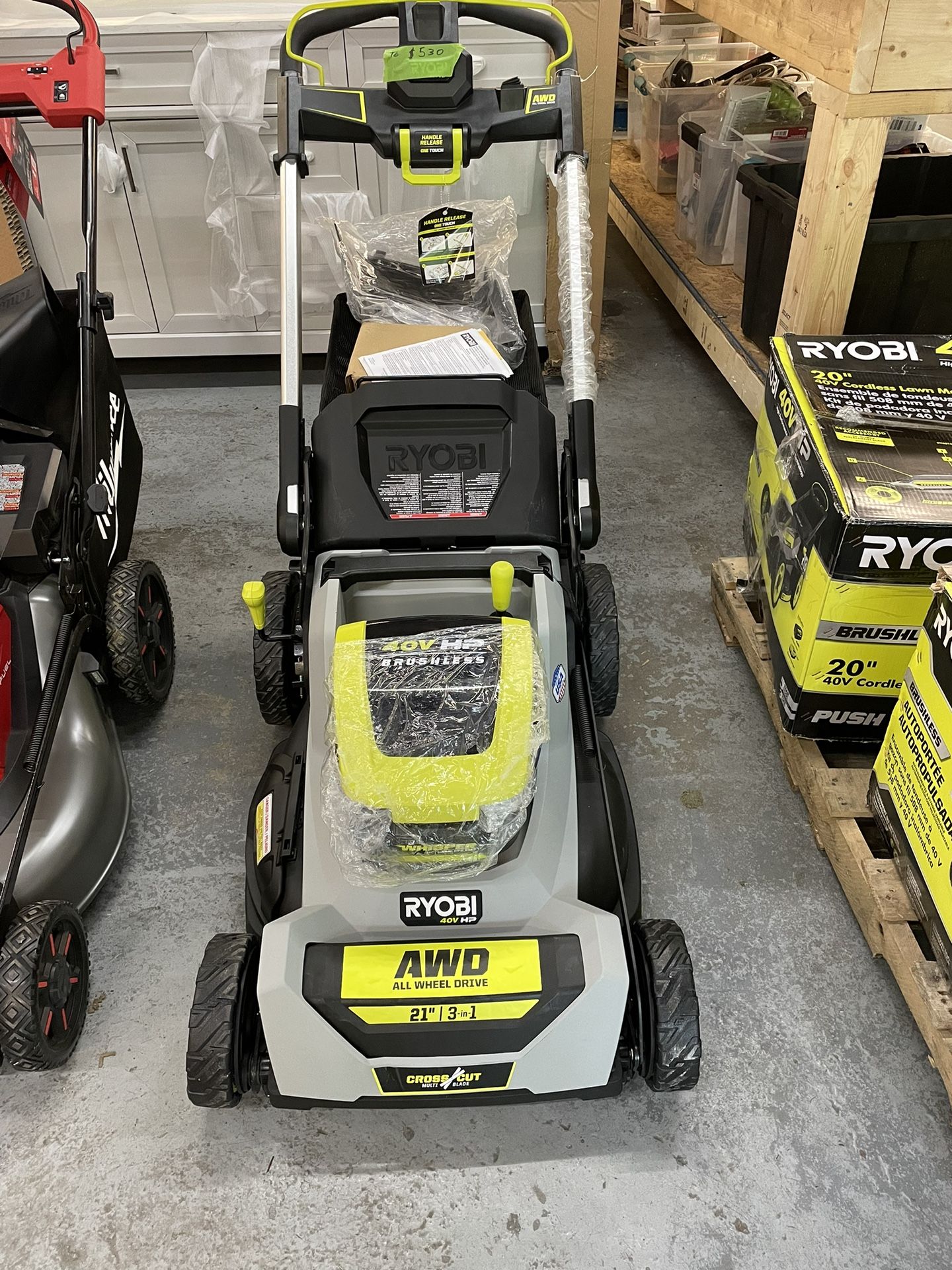 RYOBI Self-Propelled All Wheel Drive Mower 