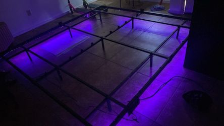 King size floater bed frame