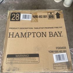 Summerfield 44.00 in. W 50000 BTU Brown Wood Look Steel Propane Outdoor Fire Pit Table with Cover and Lava Rocks