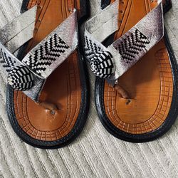 Men’s African sandal leather size 10 