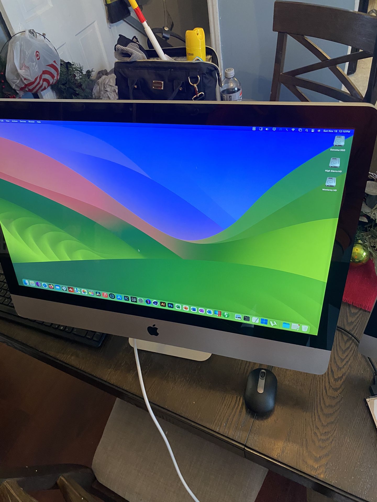 Apple iMac 27” Custom Build Quad Core I7 Sonoma Win 11 K1100M 2gb GPU