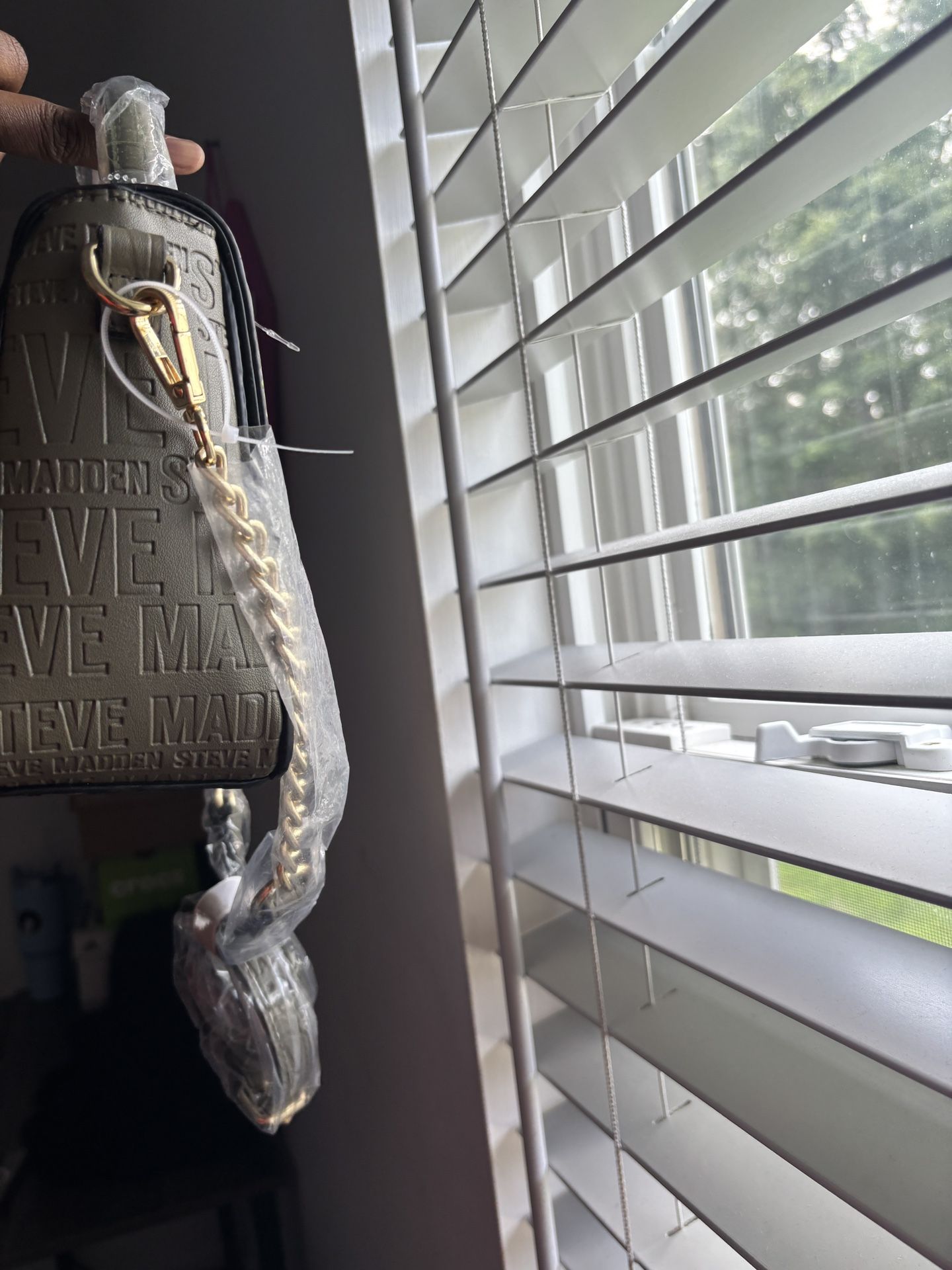 Green Sage Steve Madden Flower Purse