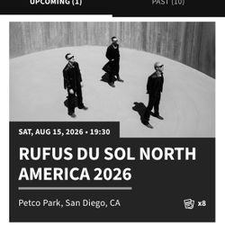 Rufus Du Sol - Floor Tickets