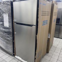 new stainless steel refrigerator