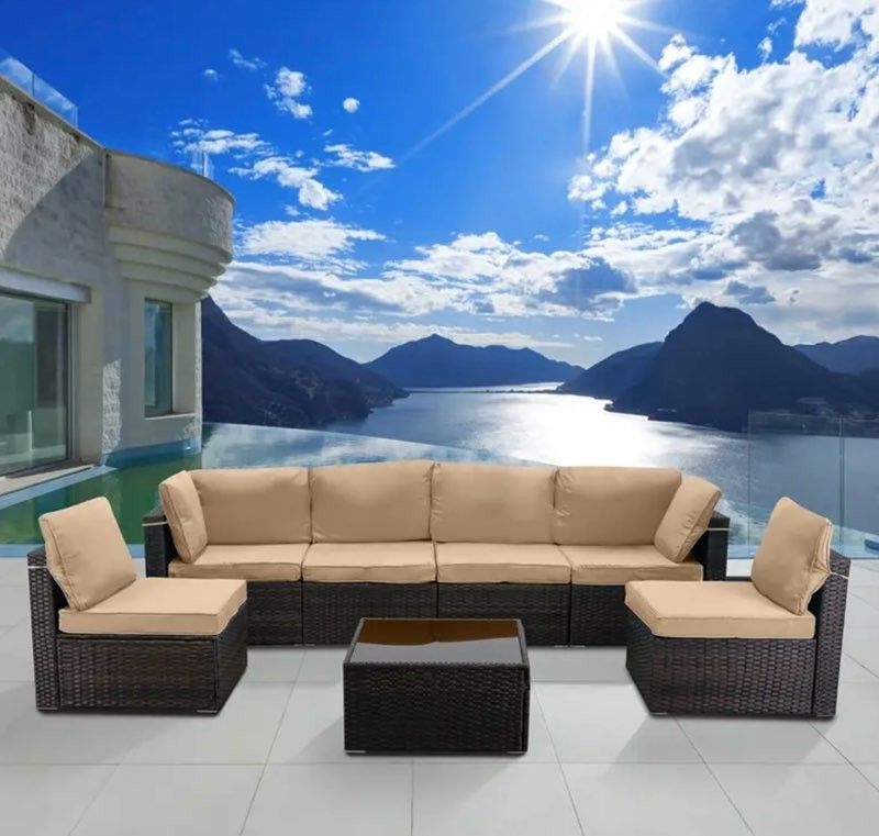 Outdoor Patio Furniture ✨ Brand New ✨ 7 Piece Sectional 