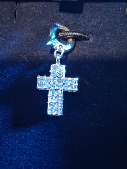 Swarovski charms and pin set in sterling silver