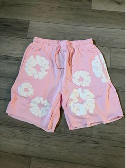 pink denim tears shorts size medium