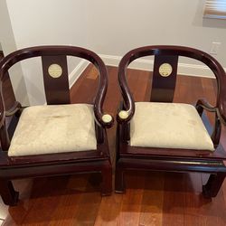 Horseshoe Oriental Lounge Chairs