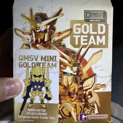QMSV MINI GOLD TEAM MSN-00100 HYAKUSHIKI Original Gold Color Ver.
