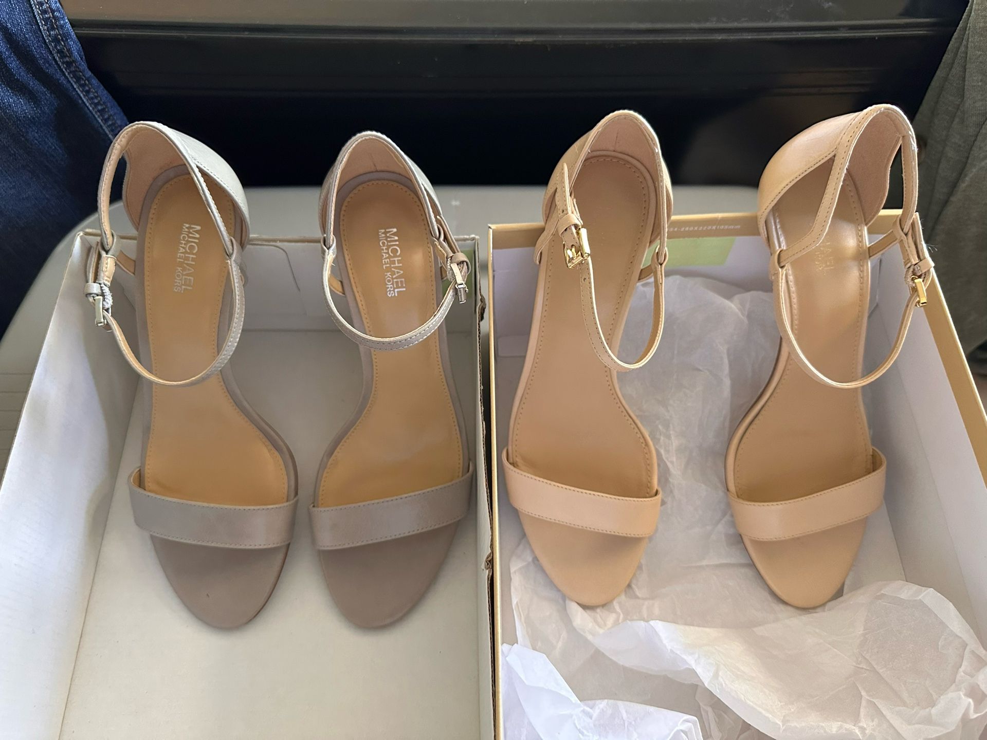 2 Pairs Of Michael Kors Heels