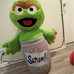 Set 3 Peluches Jumbo Sesame Street – Elmo, Cookie Monster & Oscar ,Toy Factory 2024 – With Tag – NEW