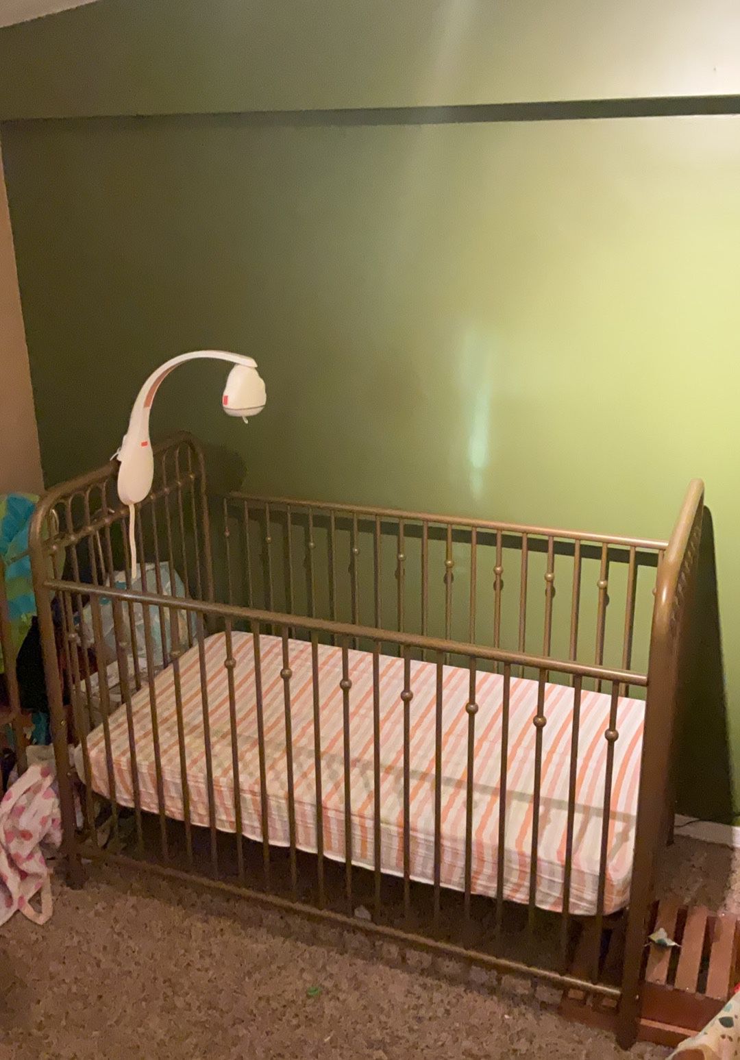 Gold Crib And Changing Table