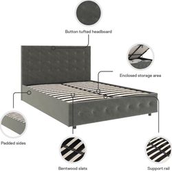 Bed Frame With Storage Compartment 