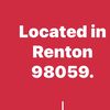 Located In Renton. 98059