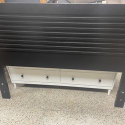 Queen Wood Bed Headboard 63.5”W Black 🚚 Extra 