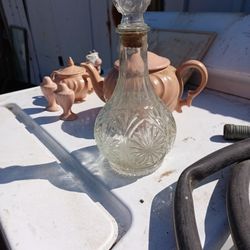 Antique Crystal Bottle