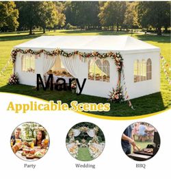 10x30 canopy tent with sidewalls with warranty