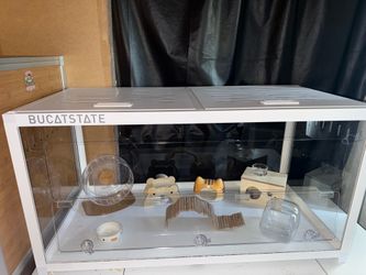 Hamster cage and accessories